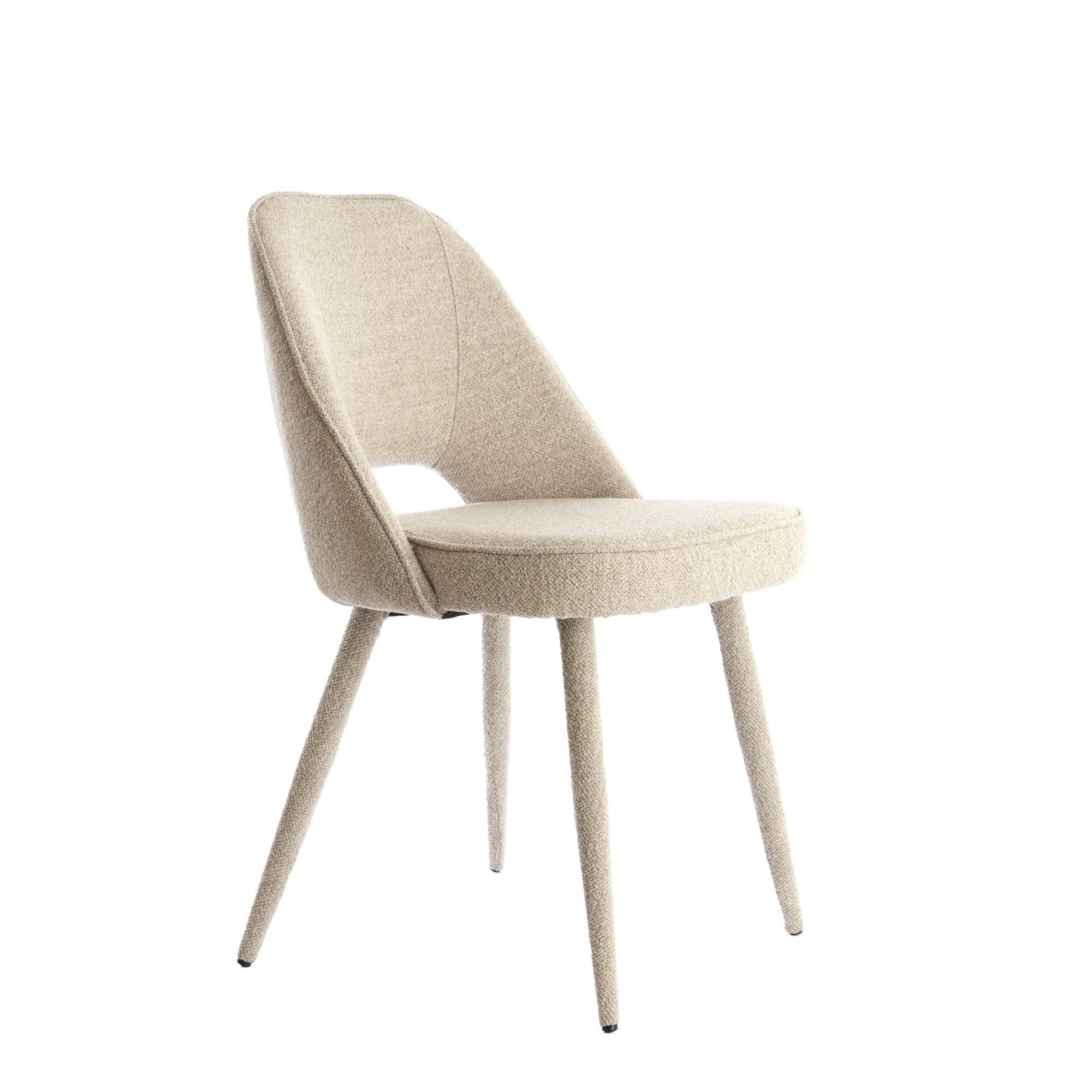 Eetkamerstoel Djeslin - Grijs - 57x51x84cm