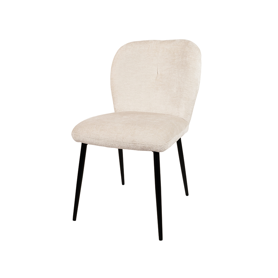 Bobby eetkamerstoel - zonder arm - Perfect Harmony - Ivory 02