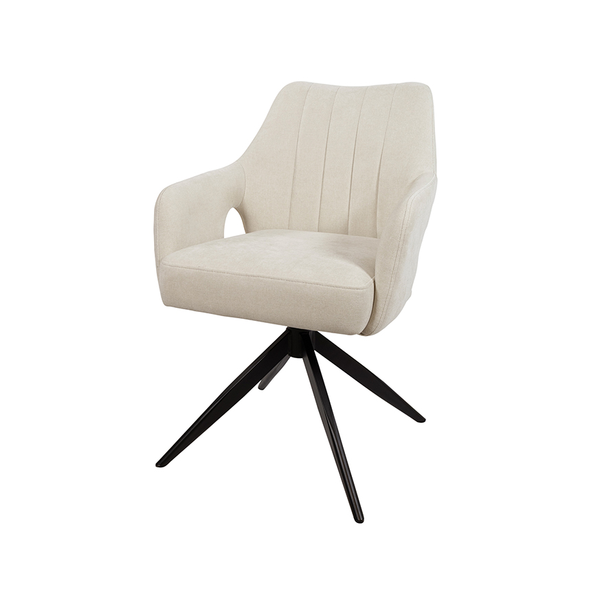 Marley eetkamerstoel - 360ARS - Storm - Ecru 02